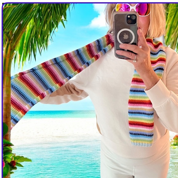 Striped Colored Scarf - Picture 1 of 1